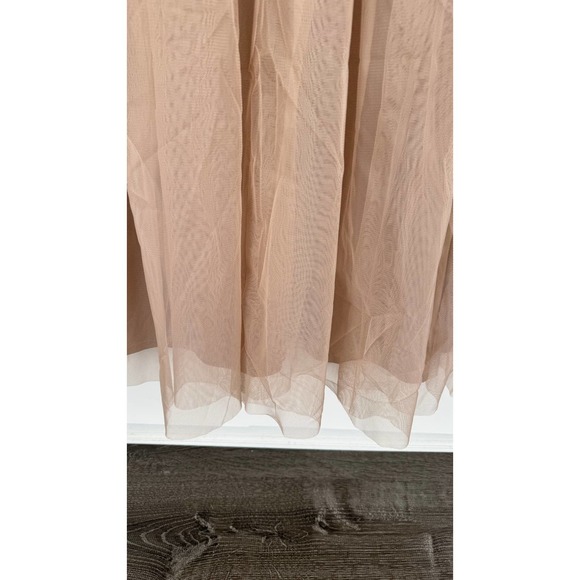 Chic Long Sleeve Beige Gown - Picture 9 of 12